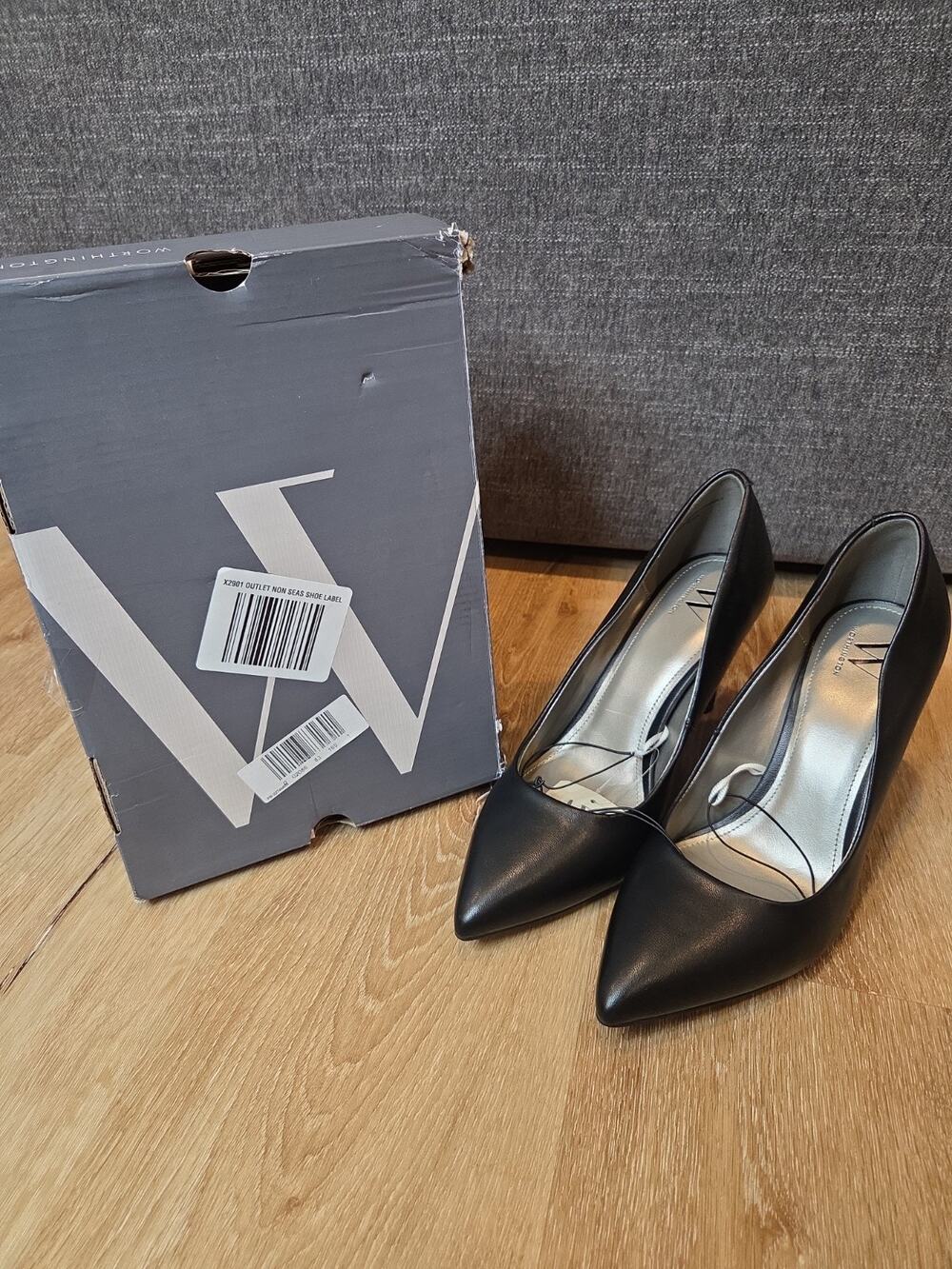 Worthington Zito Womens 10 M Black Pointed Toe Stiletto Pumps Heels New With Box